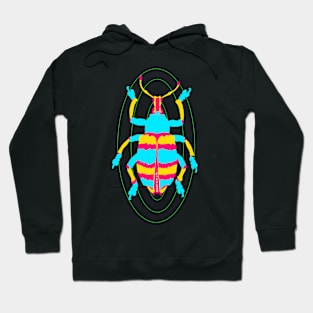 Blue weevil (Eupholus magnificus) Hoodie